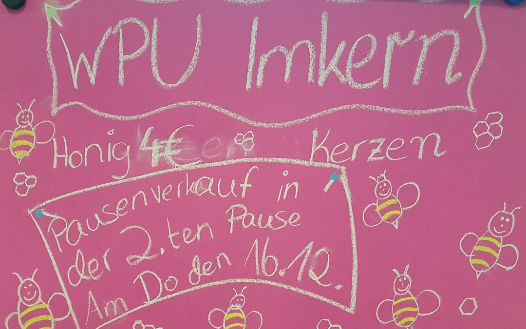 Pausenverkauf der Schulimkerei